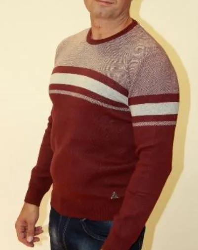 JERSEY DE HOMBRE DOS GALGOS 3453 GRANATE