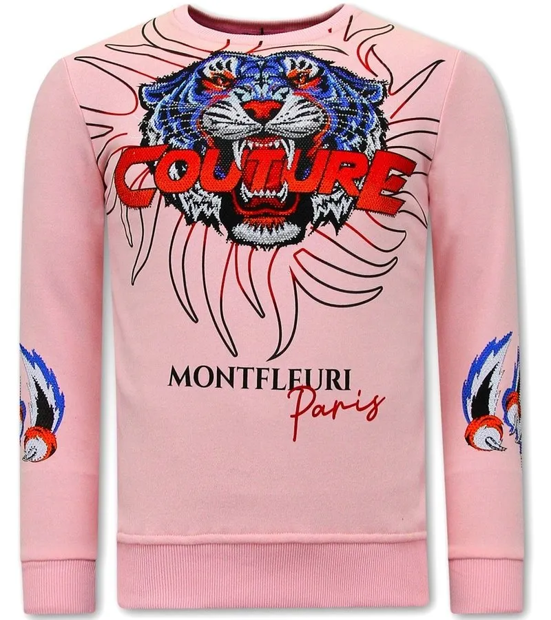 JERSEY HOMBRE TIGER COUTURE  3717  ROSA