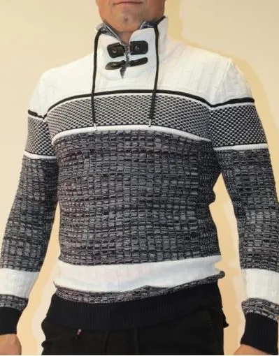 JERSEY LOWCOSTMANIA 4525 BLANCO Y MARINO