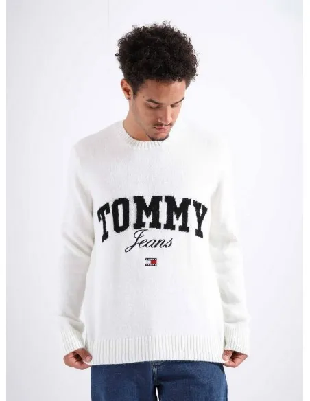 JERSEY TOMMY HILFIGER BLANCO LOGO FRONTAL  ECOOL