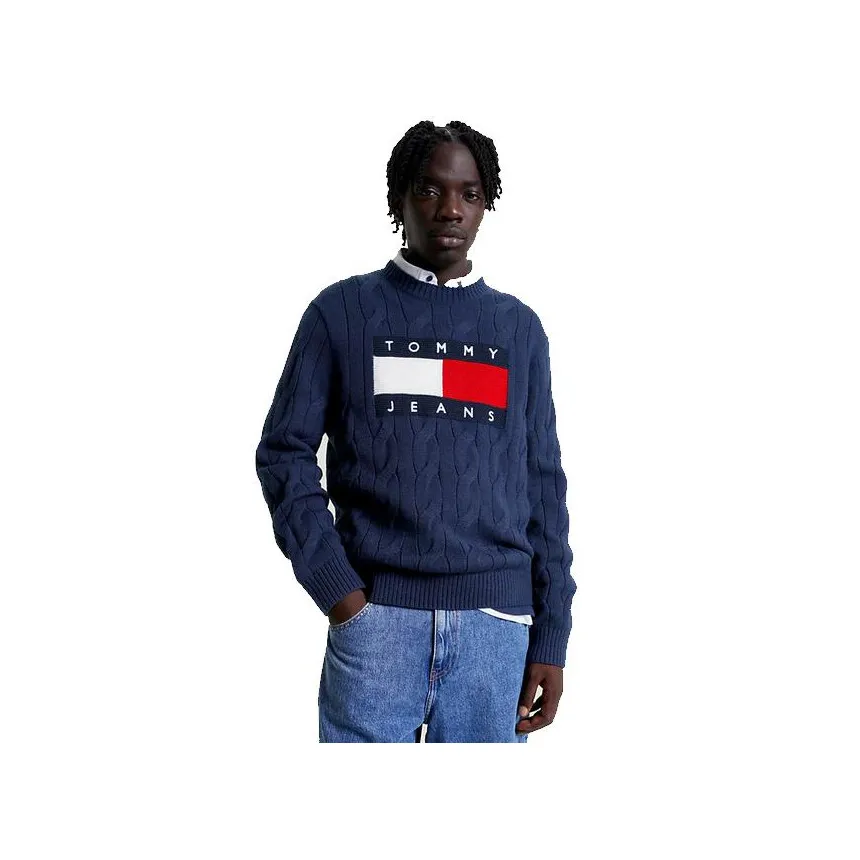 Jersey Tommy Hilfiger Flag Cable Para Hombre