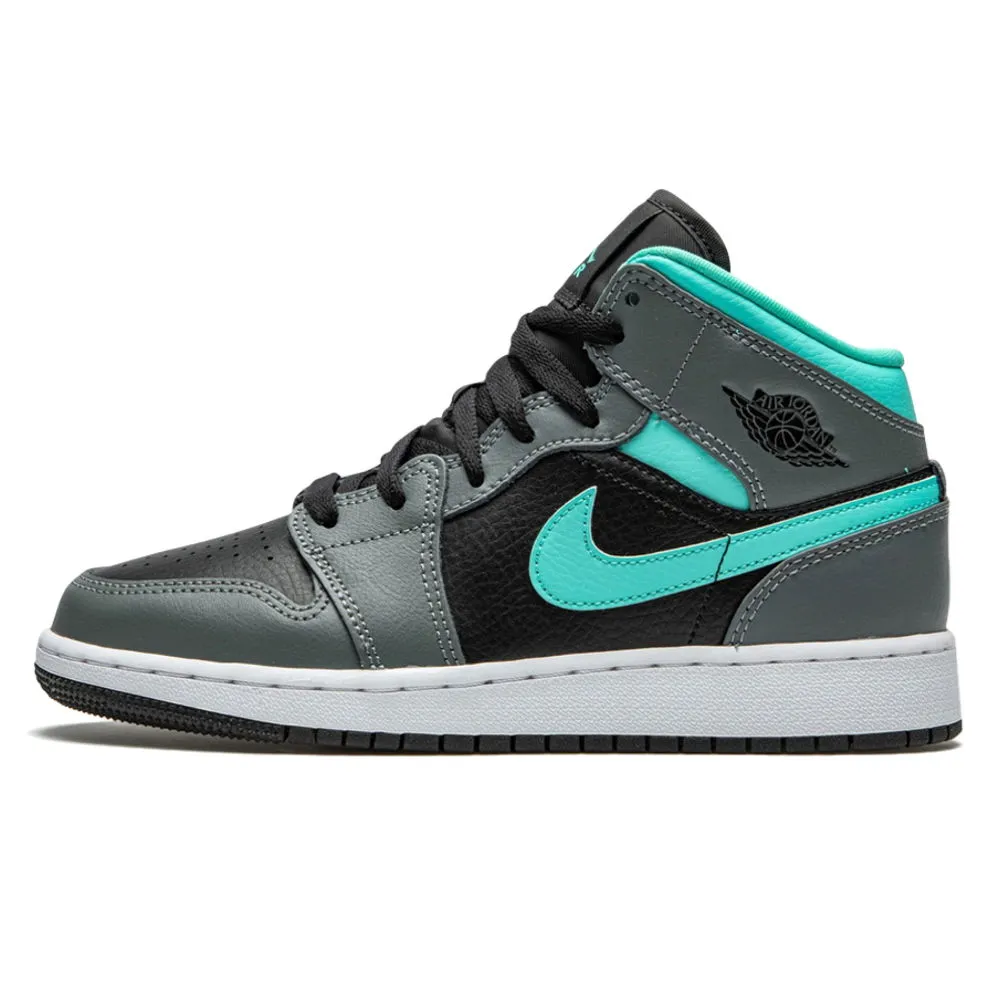 Jordan Air Jordan 1 Mid GS "Grey Aqua"