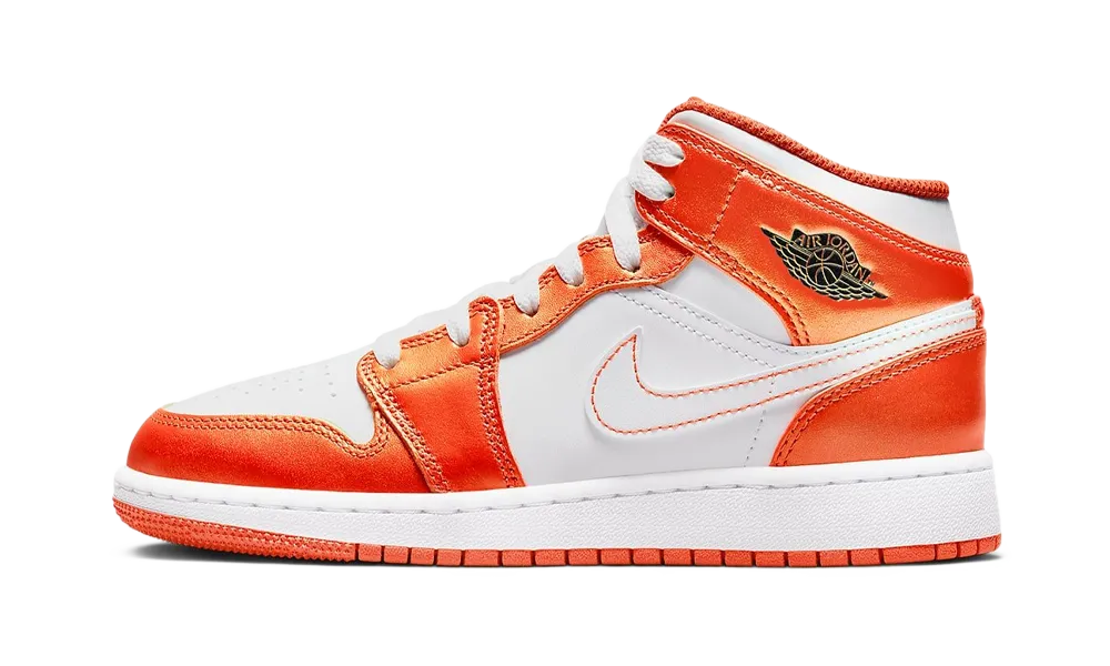 Jordan Air Jordan 1 Mid "Metallic Orange" GS