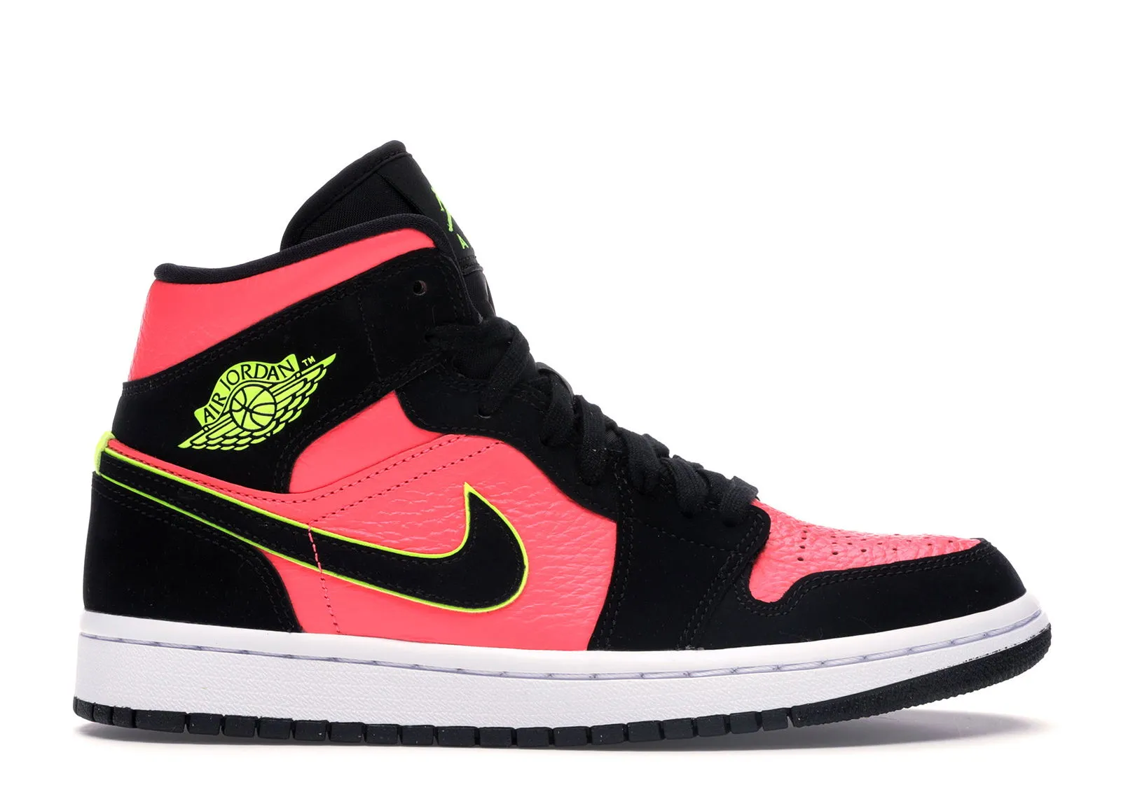 Jordan Jordan 1 Mid "Black Hot Punch" W