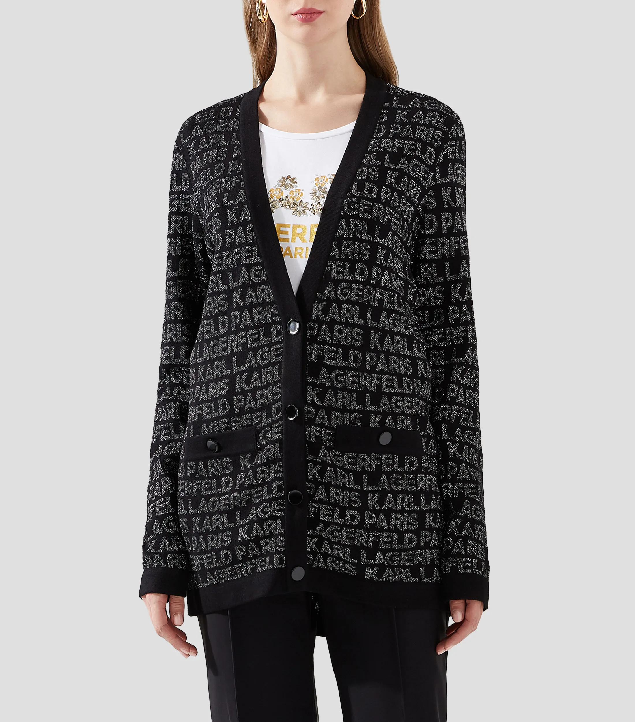 Karl Lagerfeld Cárdigan cuello V Mujer