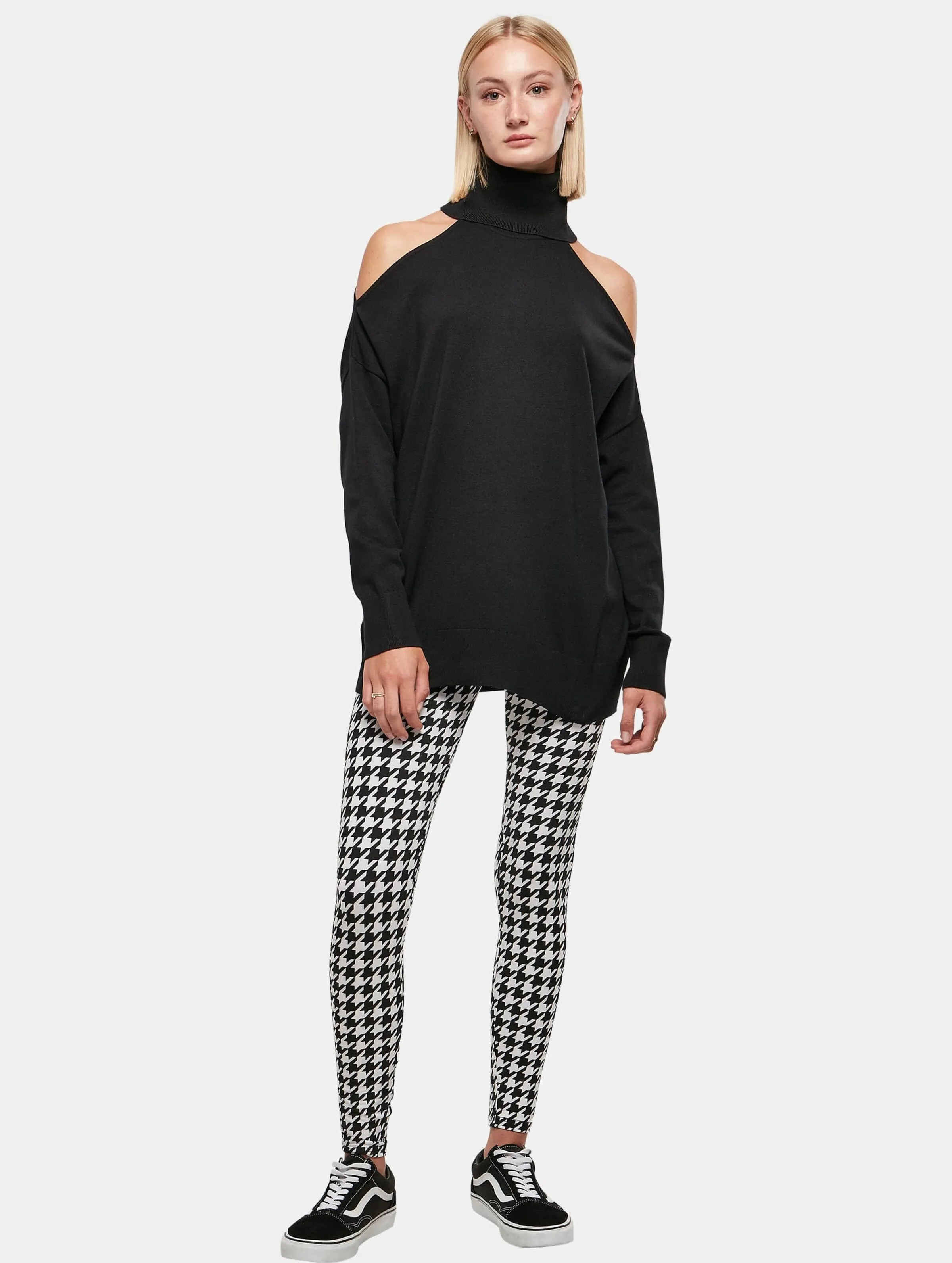 Ladies Cold Shoulder Turtelneck