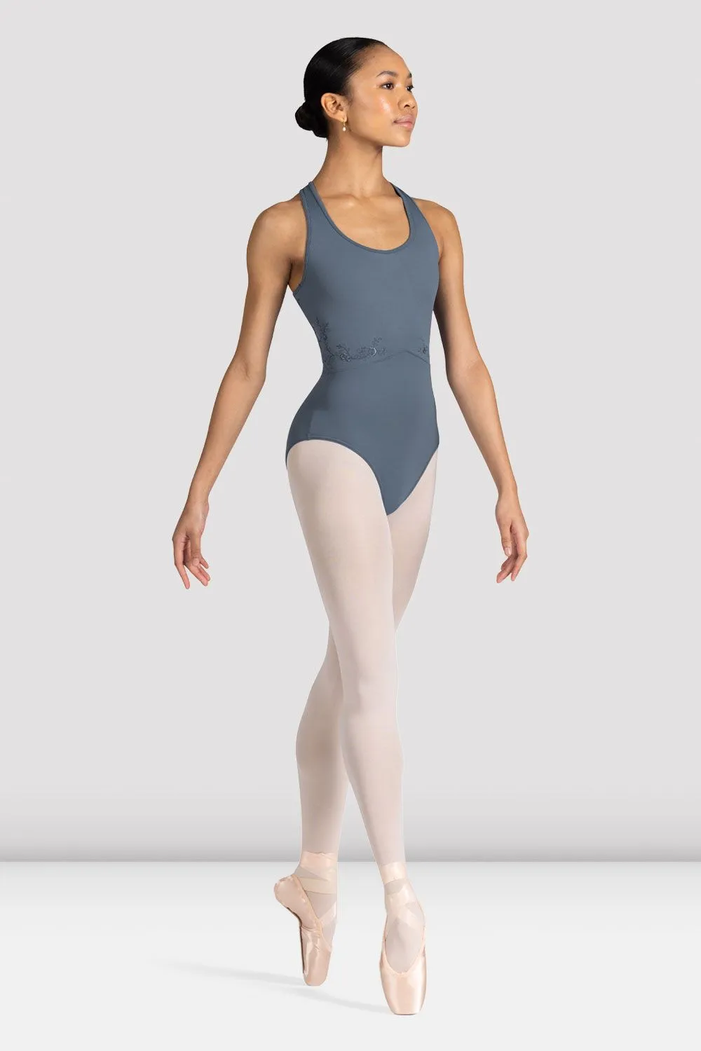 Ladies Fleur Floral Tank Leotard