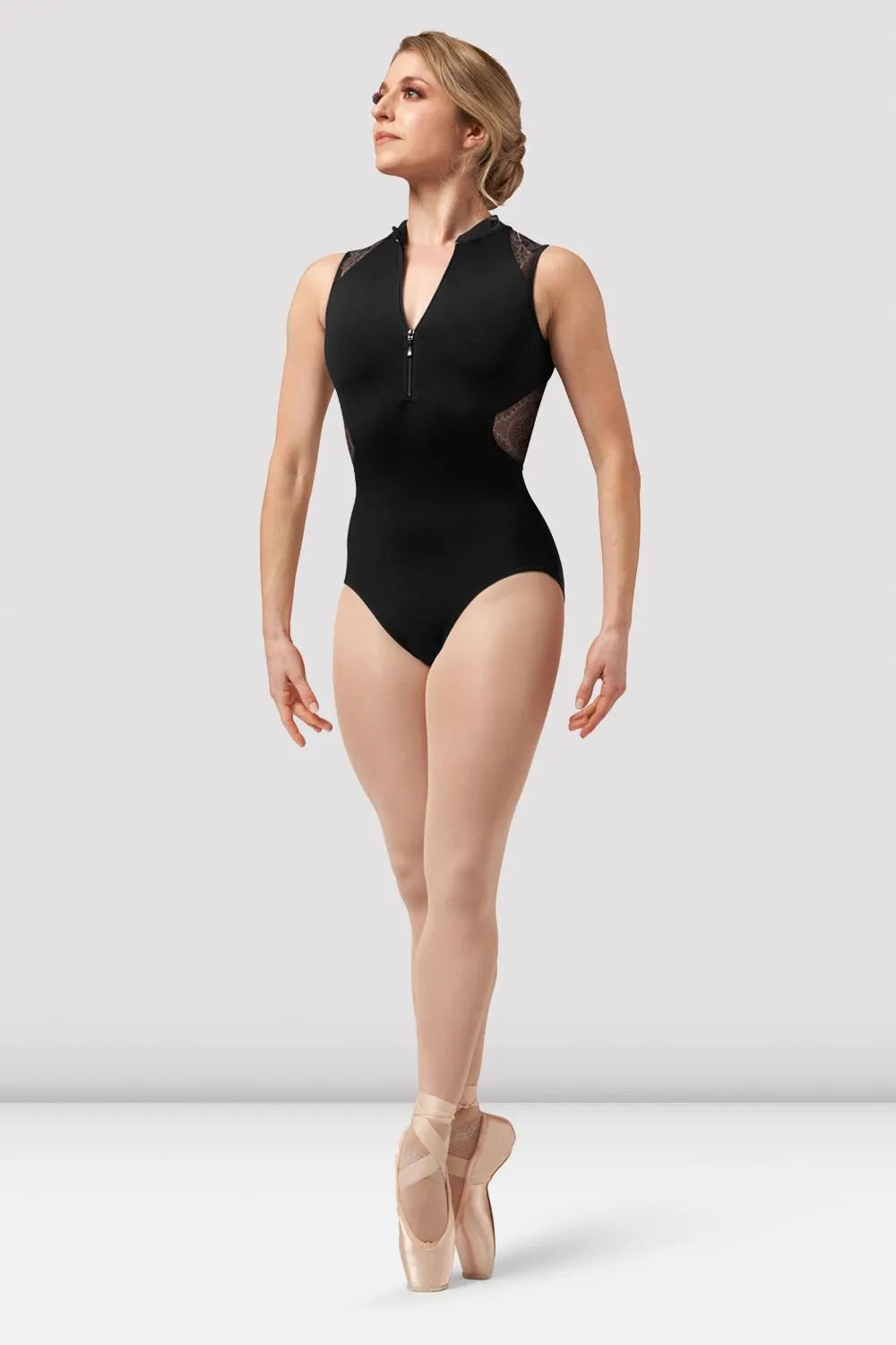 Ladies Harper Zip Front Leotard