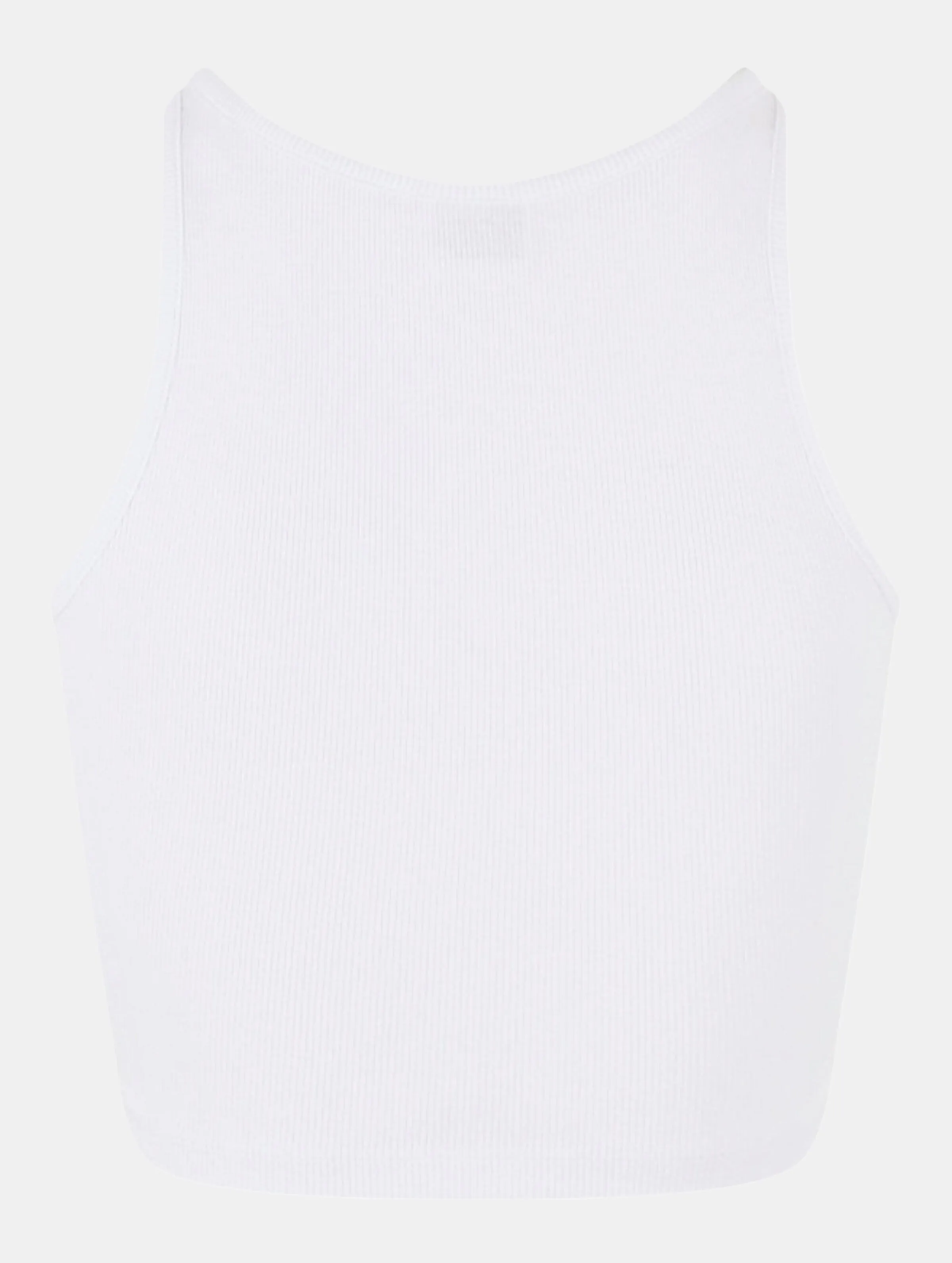 Ladies Organic Cropped Rib 
