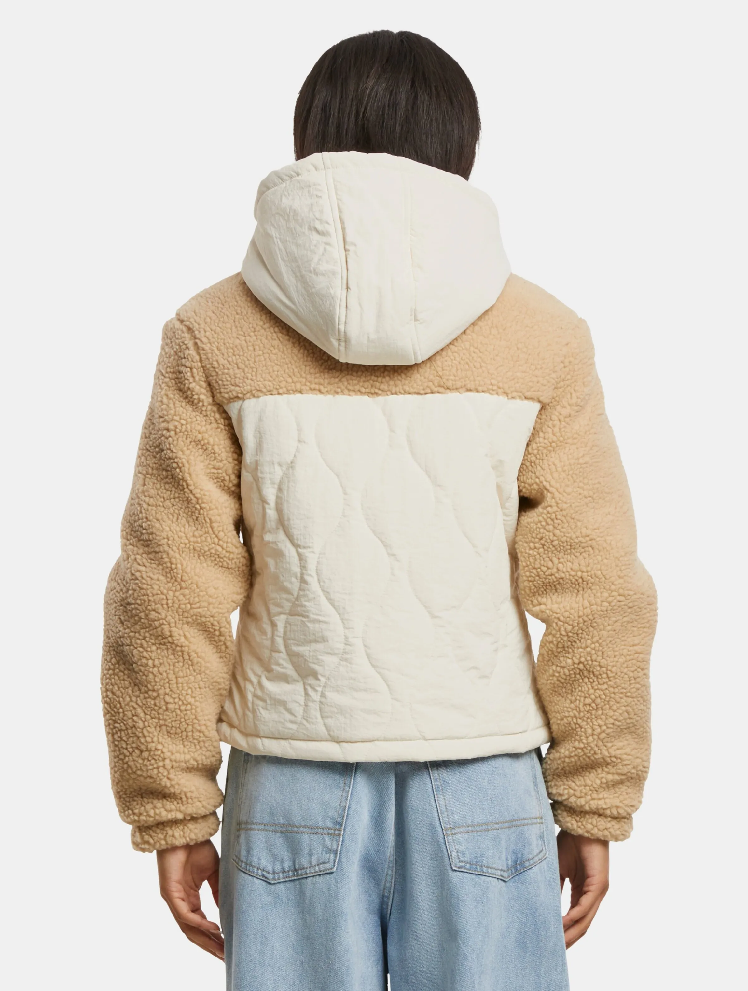 Ladies Sherpa Crinkle Nylon Mix