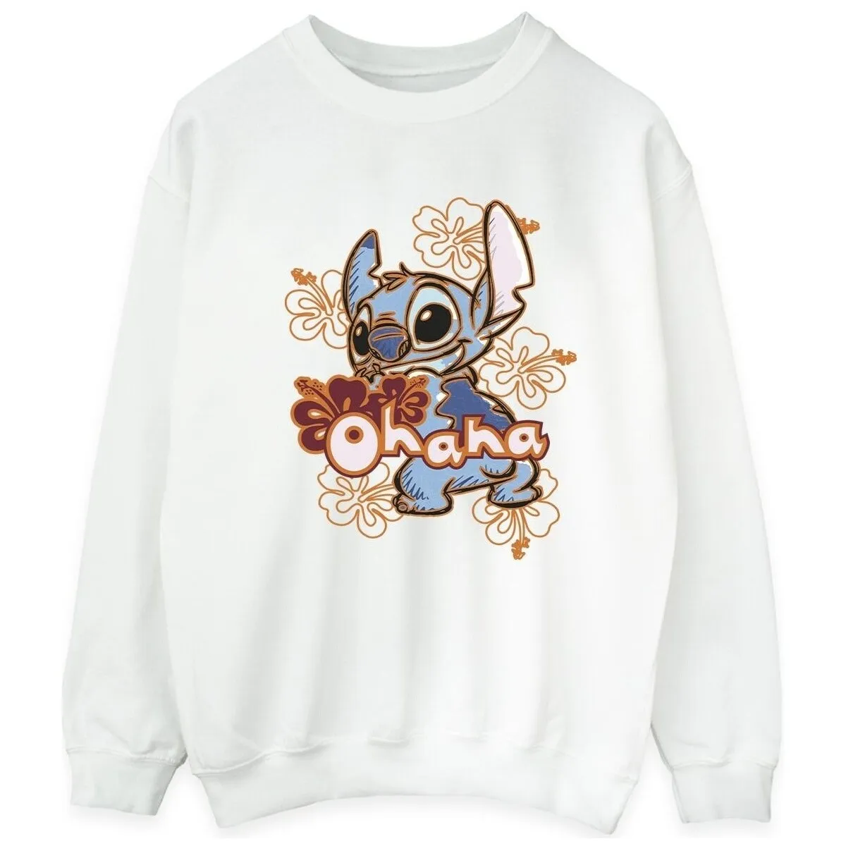 Lilo And Stitch Ohana Orange Hibiscus