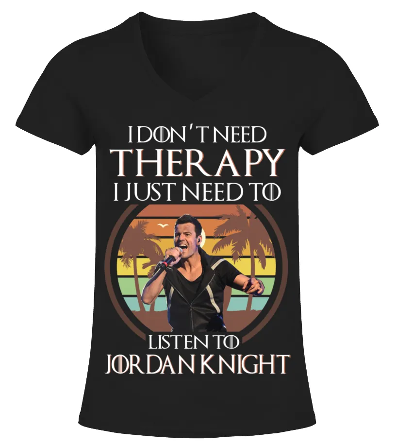LISTEN TO JORDAN KNIGHT Camiseta cuello pico Mujer