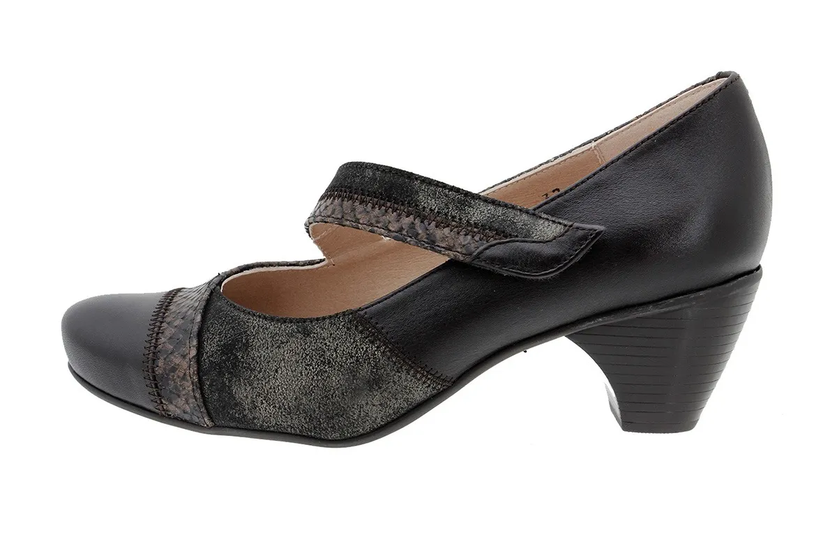 MARYJANE LEATHER BROWN