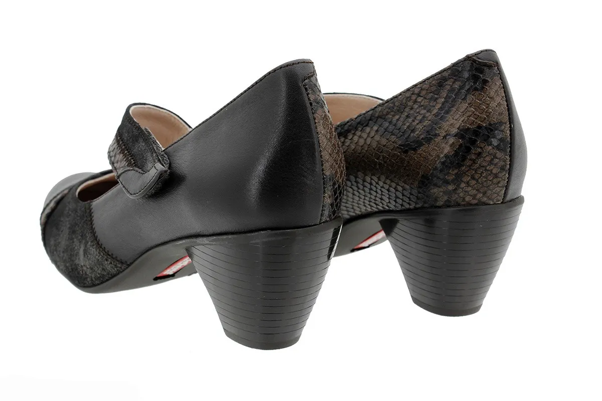 MARYJANE LEATHER BROWN