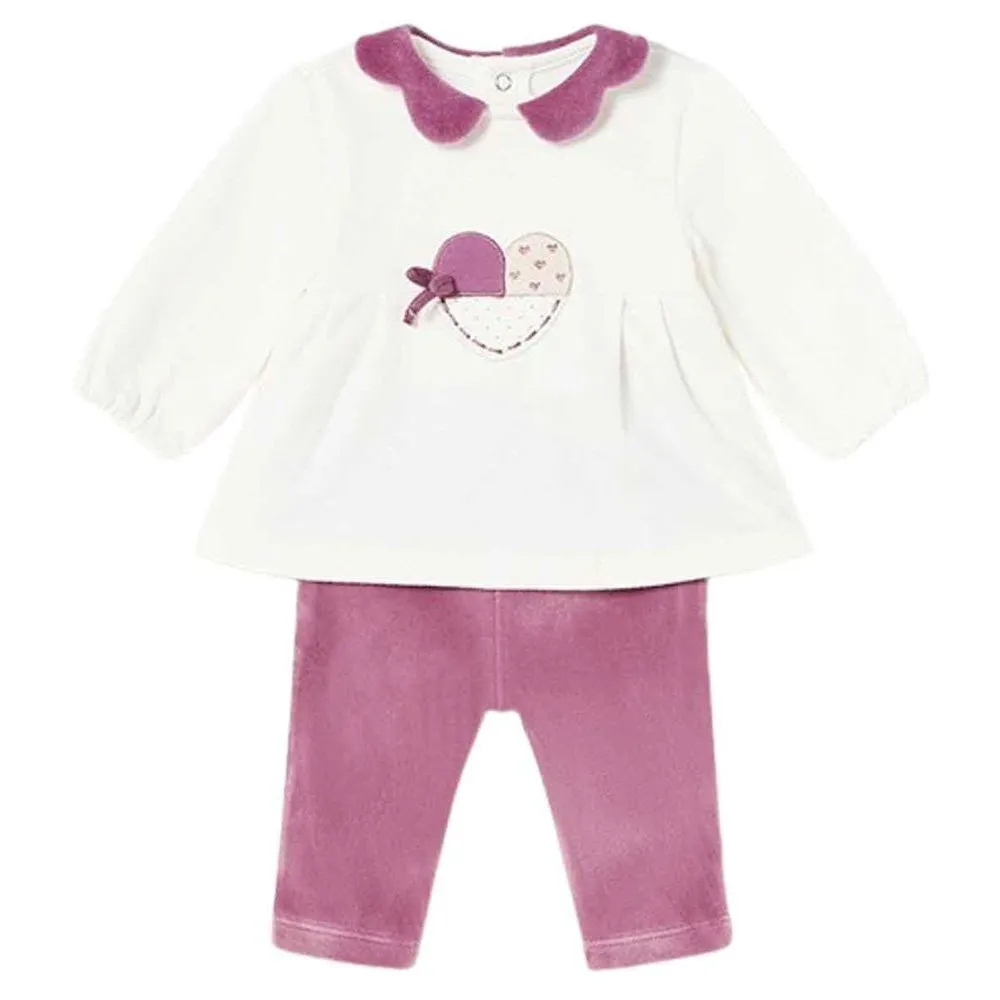 Mayoral Conjunto Pack de bebé Niña 2741 BERENJENA CORDONETS