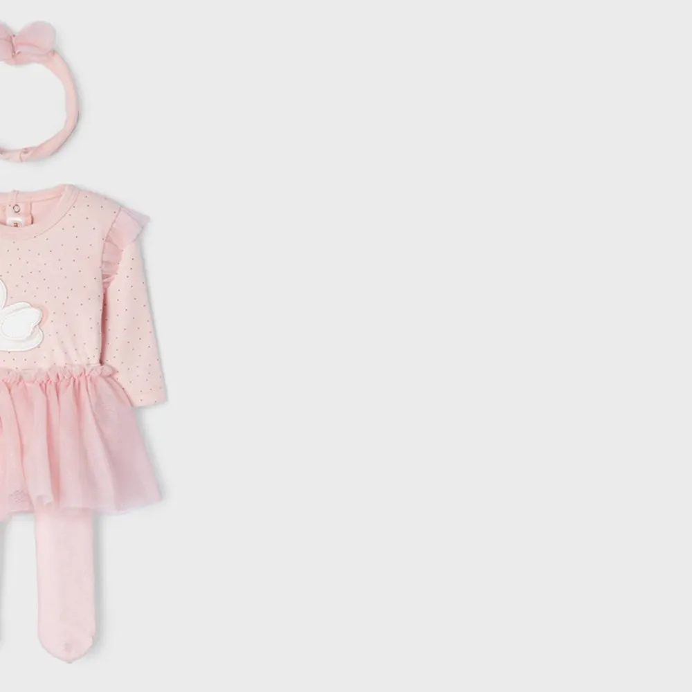 Mayoral Conjunto Pack de bebé Niña 2815 ROSA BABY CORDONETS