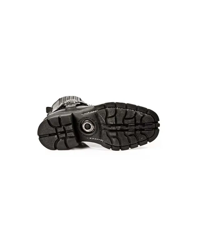 MEDIA BOTA ESTILO MOTERO PARA HOMBRE DE PIEL