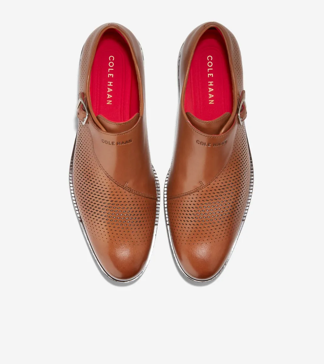 Men's Washington Grand Laser Monk Strap Shoes