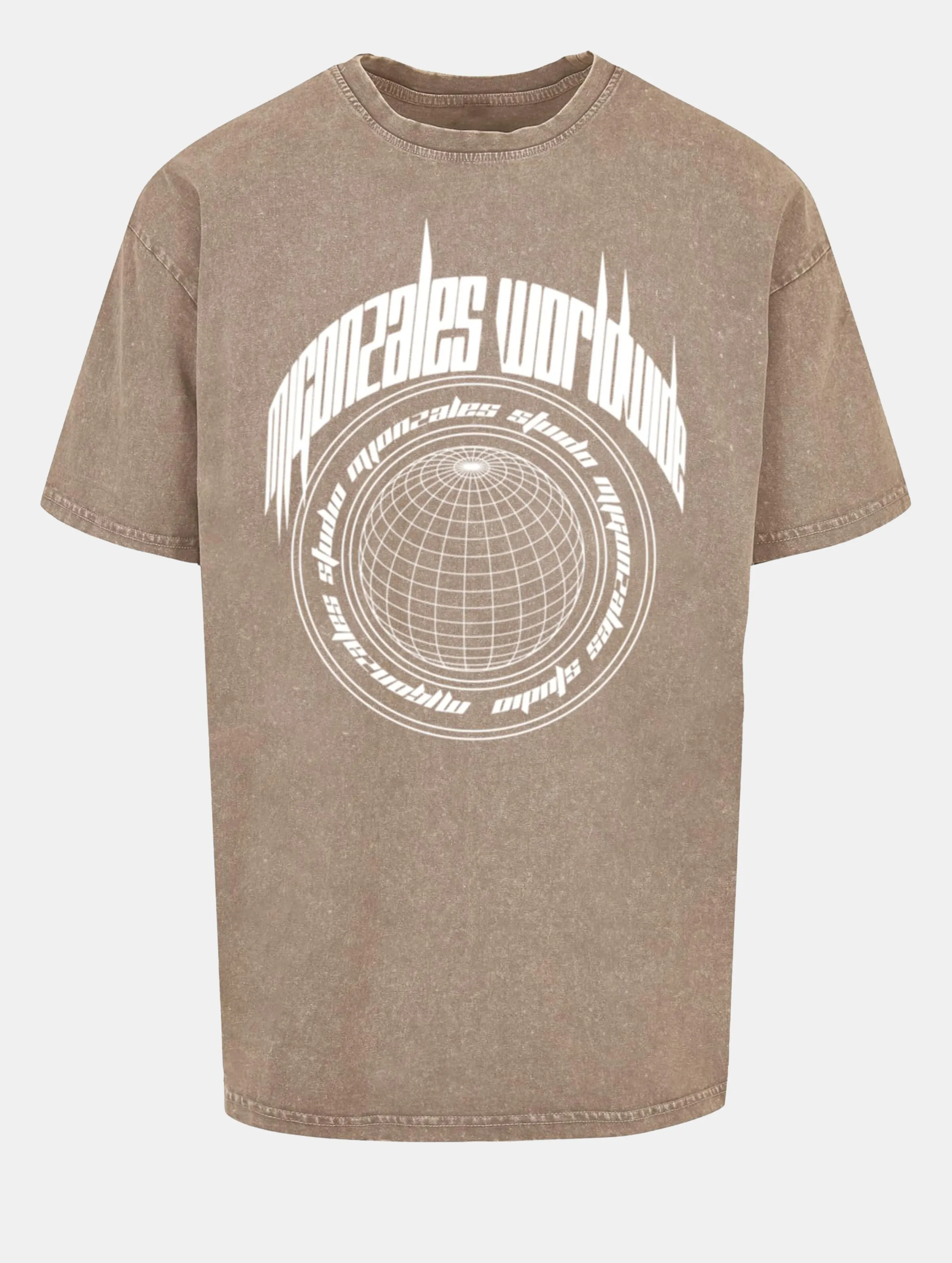 MJ GONZALES LADIES WORLDWIDE X ACID WASHED HEAVY OVERSIZED TSHIRTS