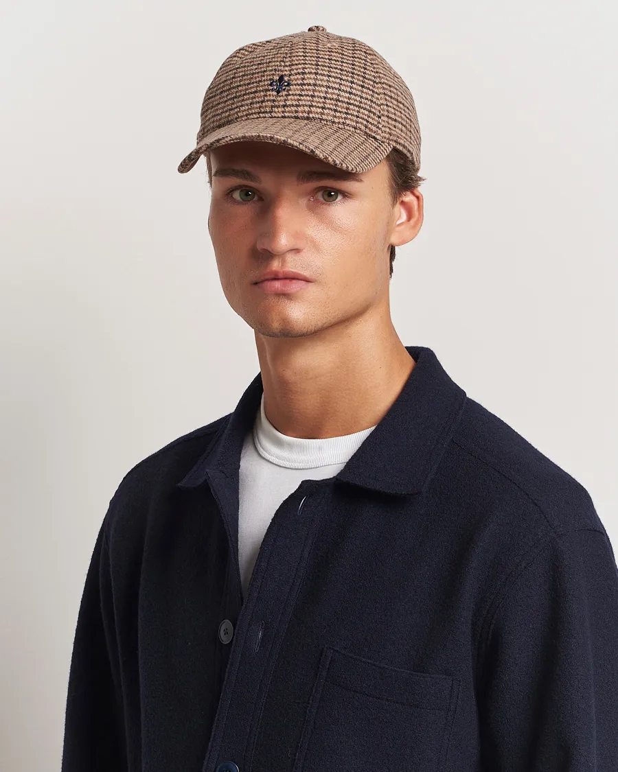 Morris Lily Check Cap Brown