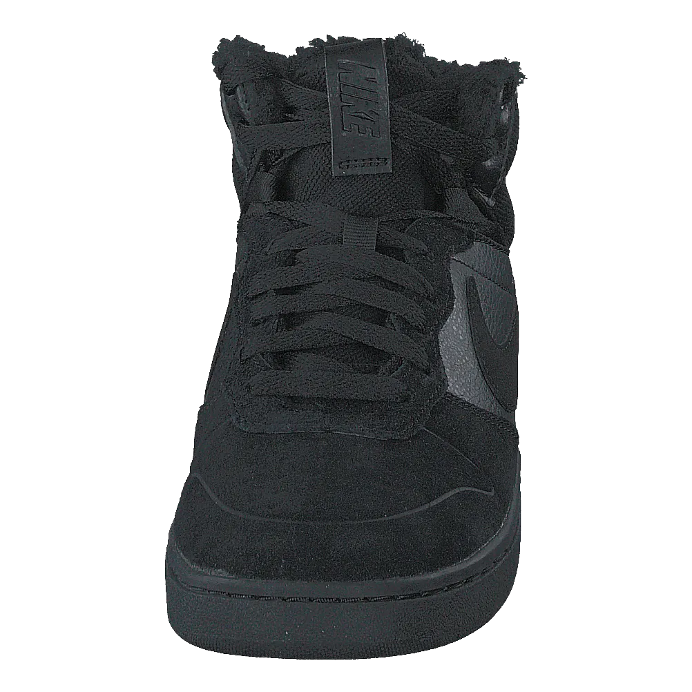 NIKE COURT BOROUGH MID 2 BLACK/BLACKBLACK