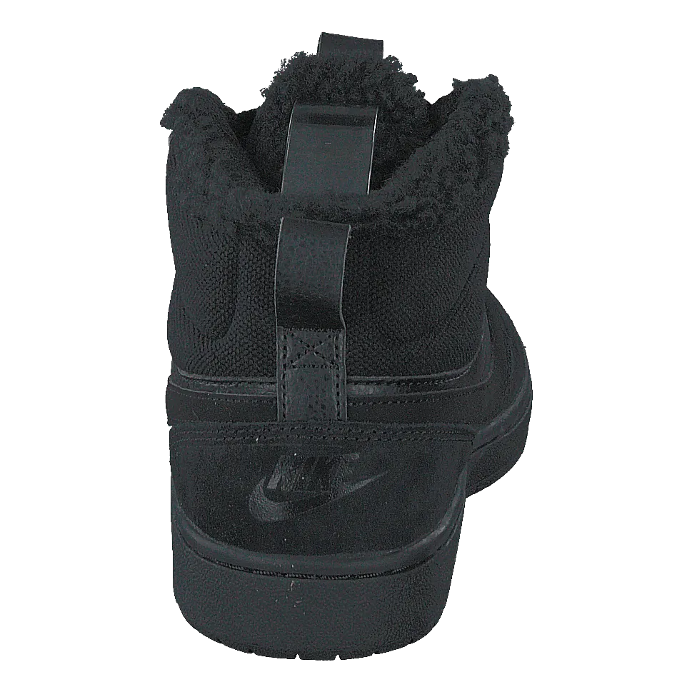NIKE COURT BOROUGH MID 2 BLACK/BLACKBLACK