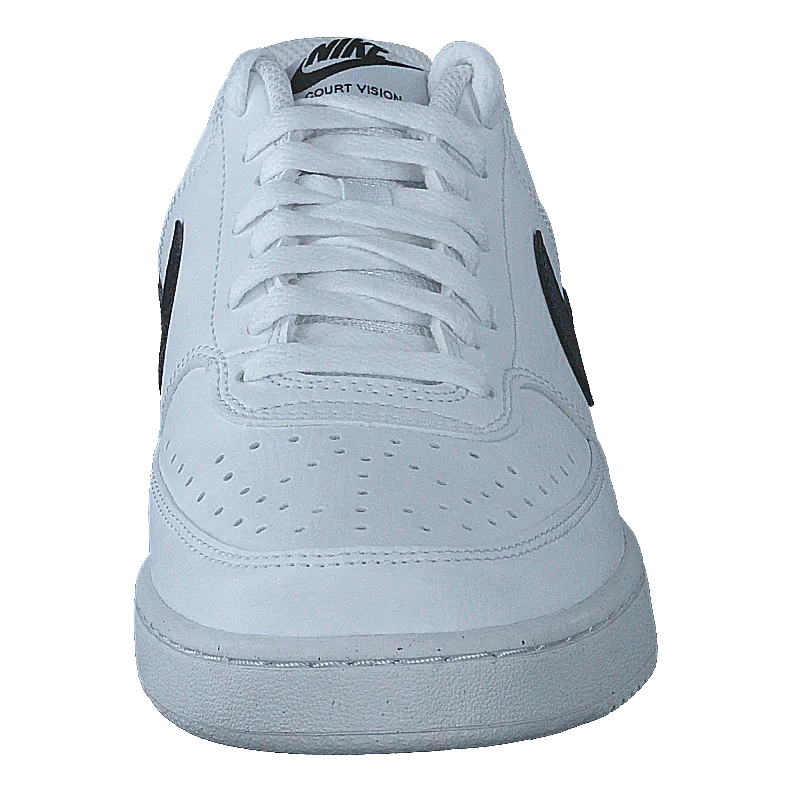NIKE COURT VISION LOW NEXT NATURE WOMEN'S SHOES WHITE/BLACKWHITE