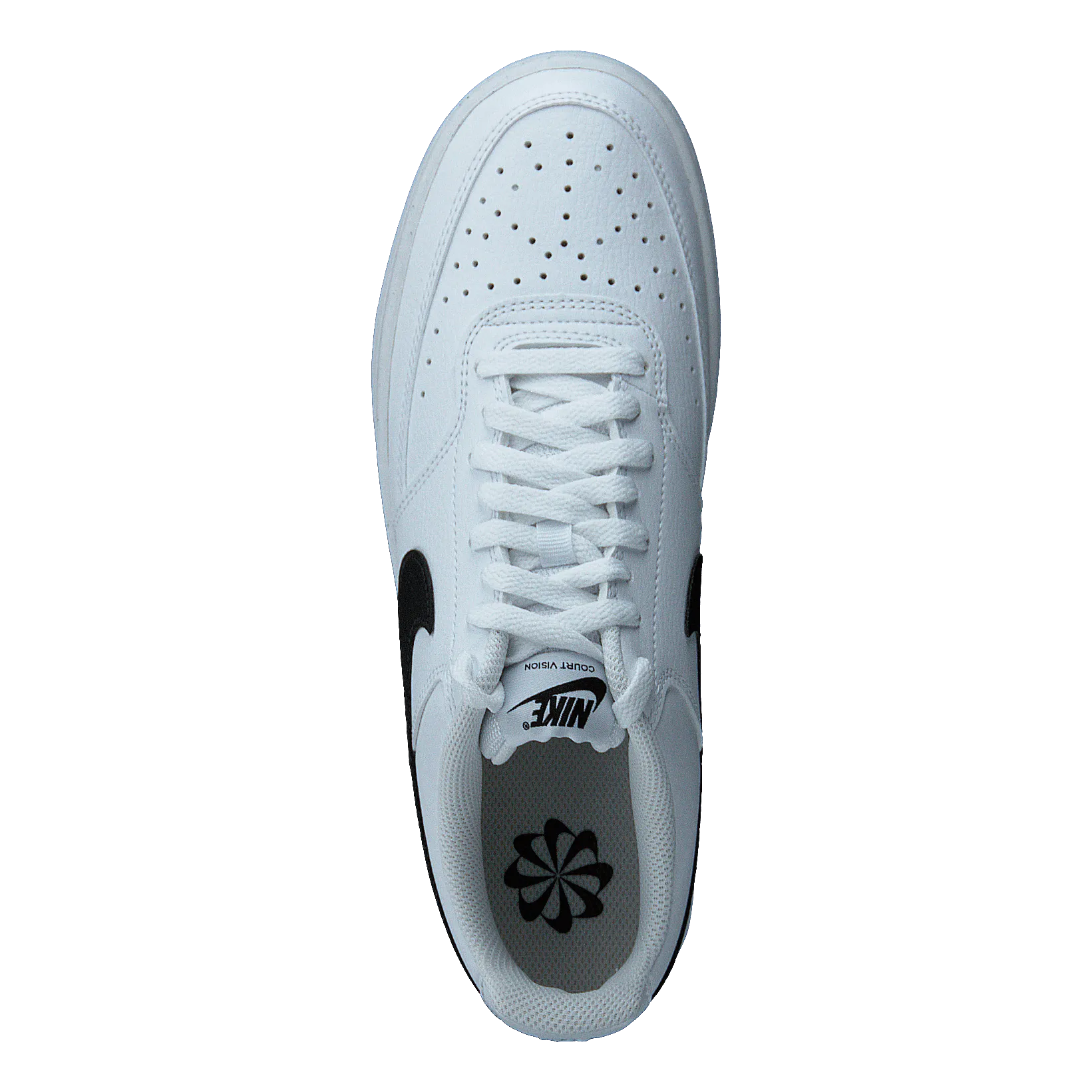 NIKE COURT VISION LOW NEXT NATURE WOMEN'S SHOES WHITE/BLACKWHITE