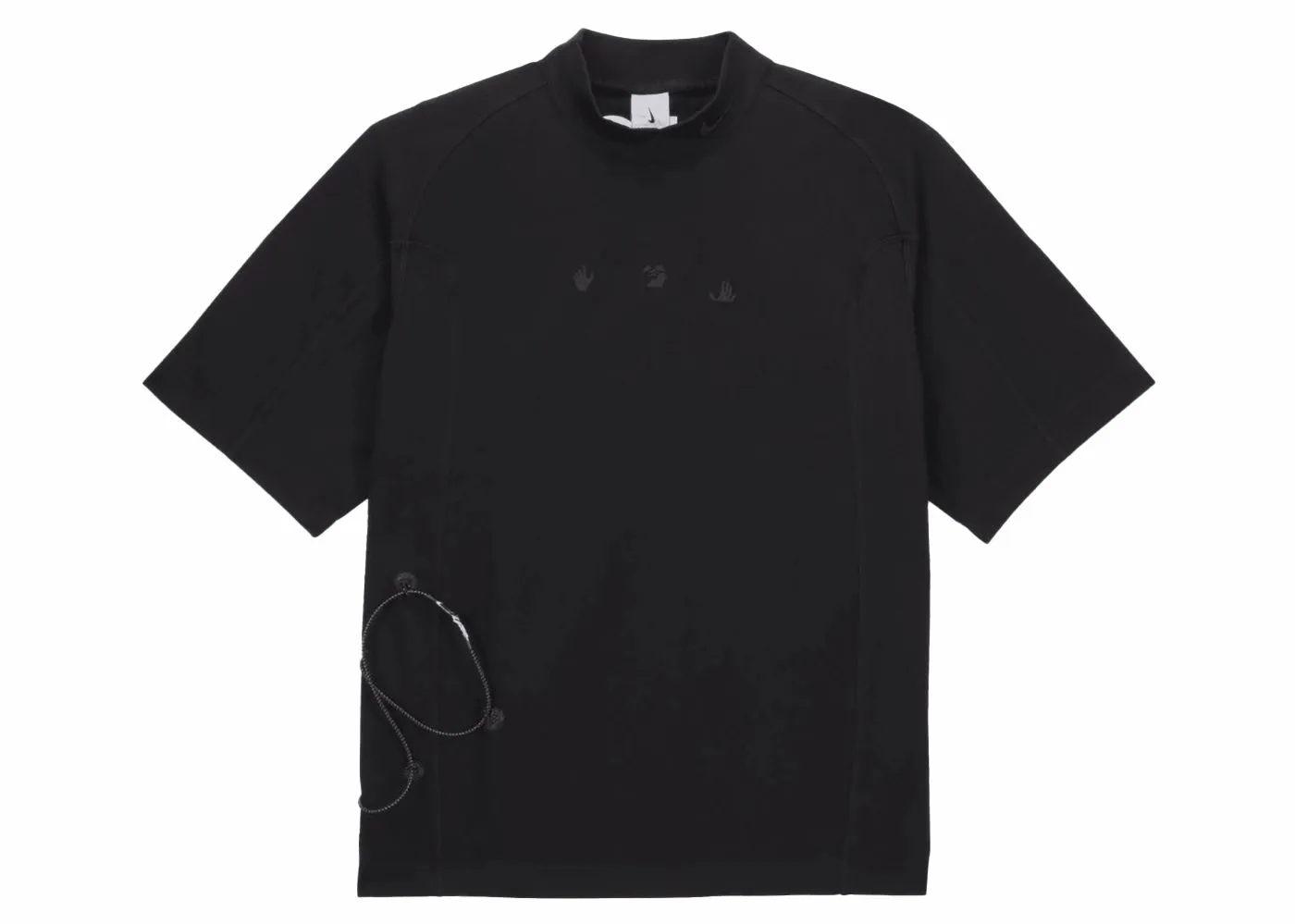 NIKE OFFWHITE X SHORT SLEEVE TOP BLACK