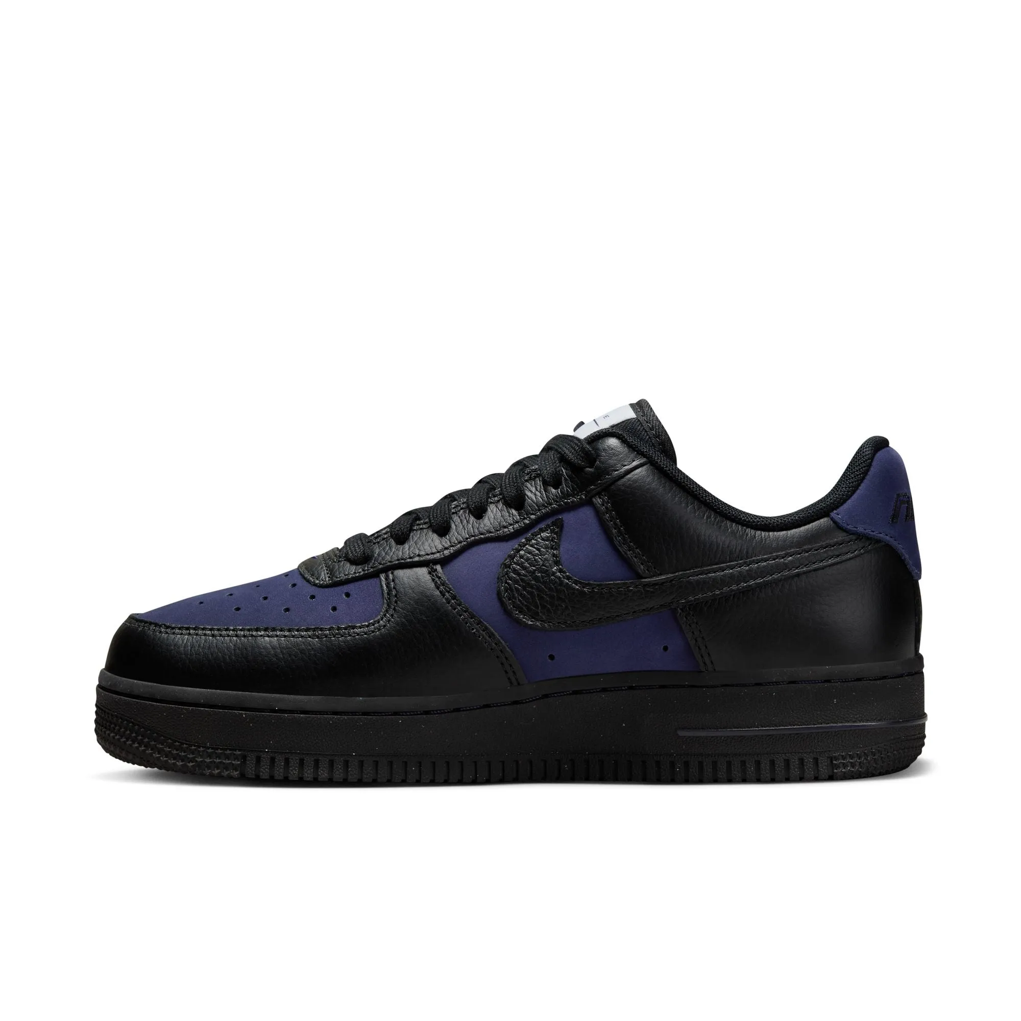 Nike Women Air Force 1 Low Black and Purple Ink
