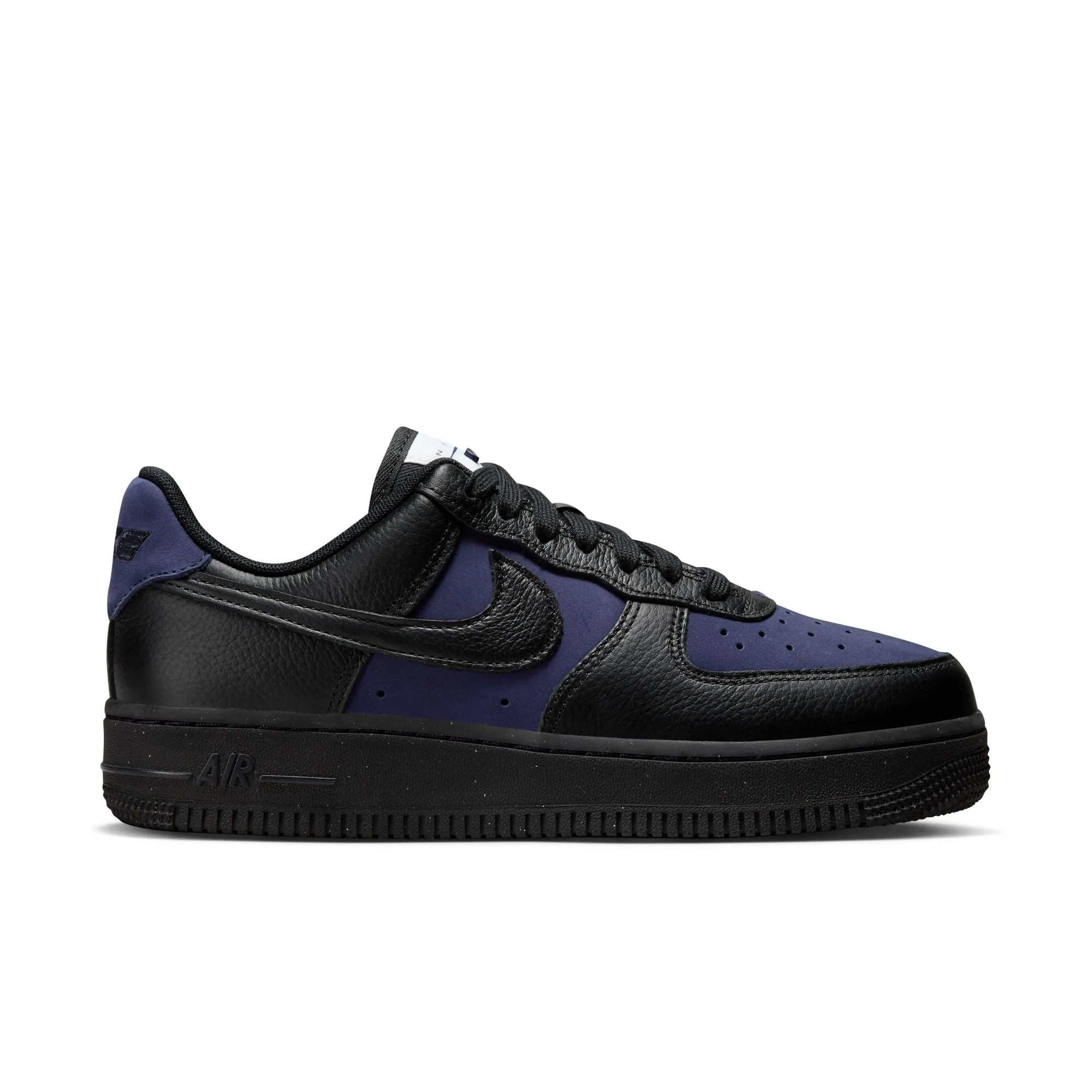 Nike Women Air Force 1 Low Black and Purple Ink