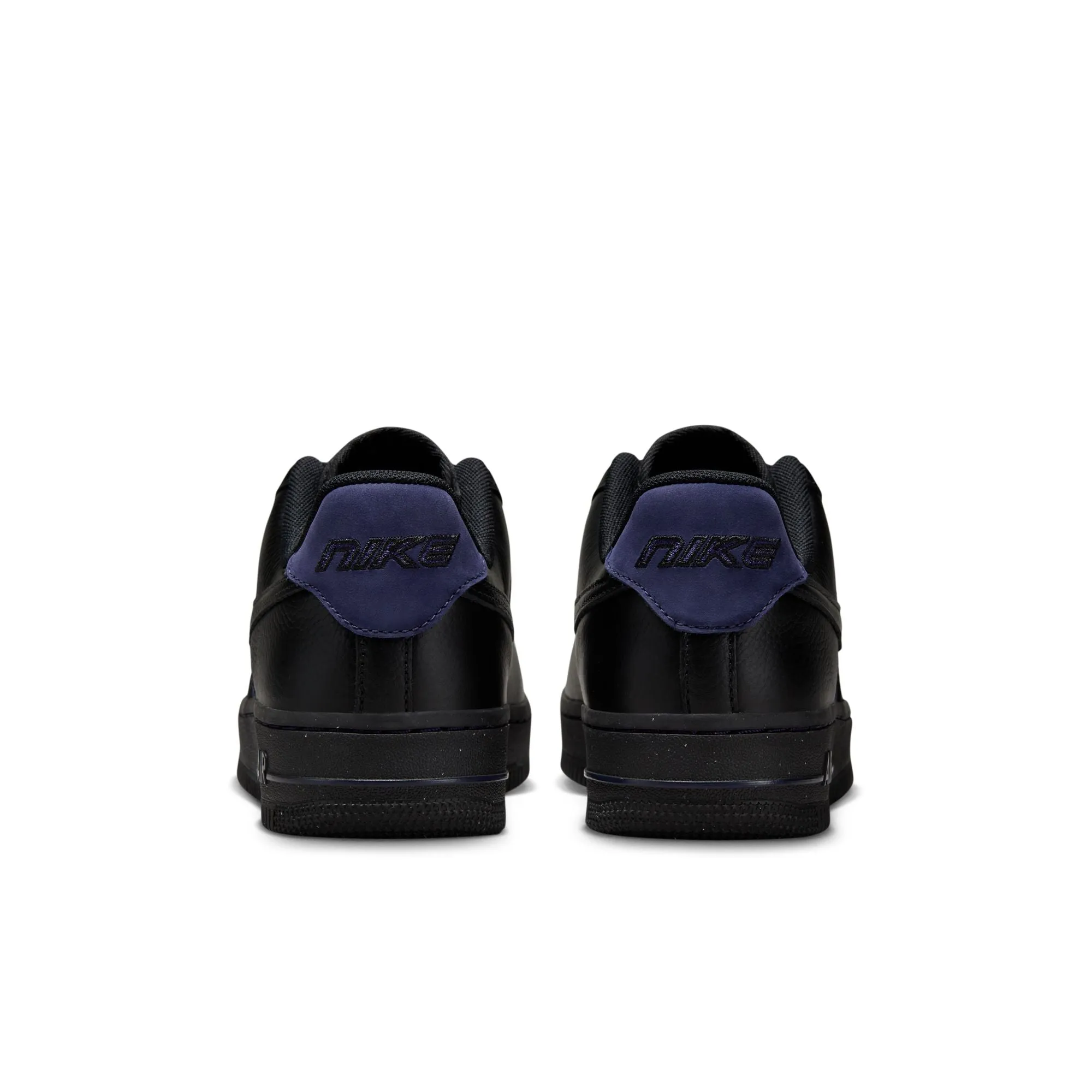 Nike Women Air Force 1 Low Black and Purple Ink