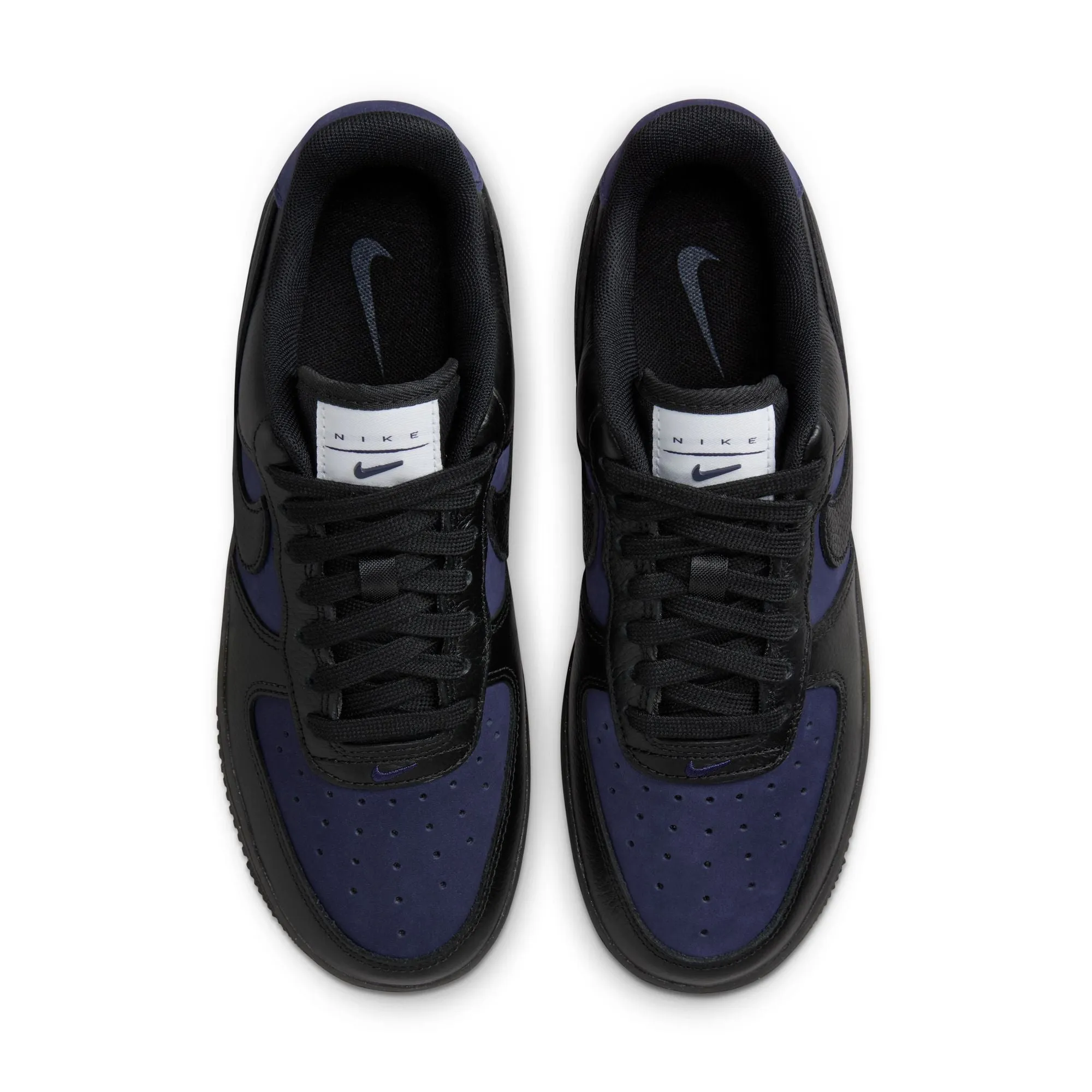 Nike Women Air Force 1 Low Black and Purple Ink