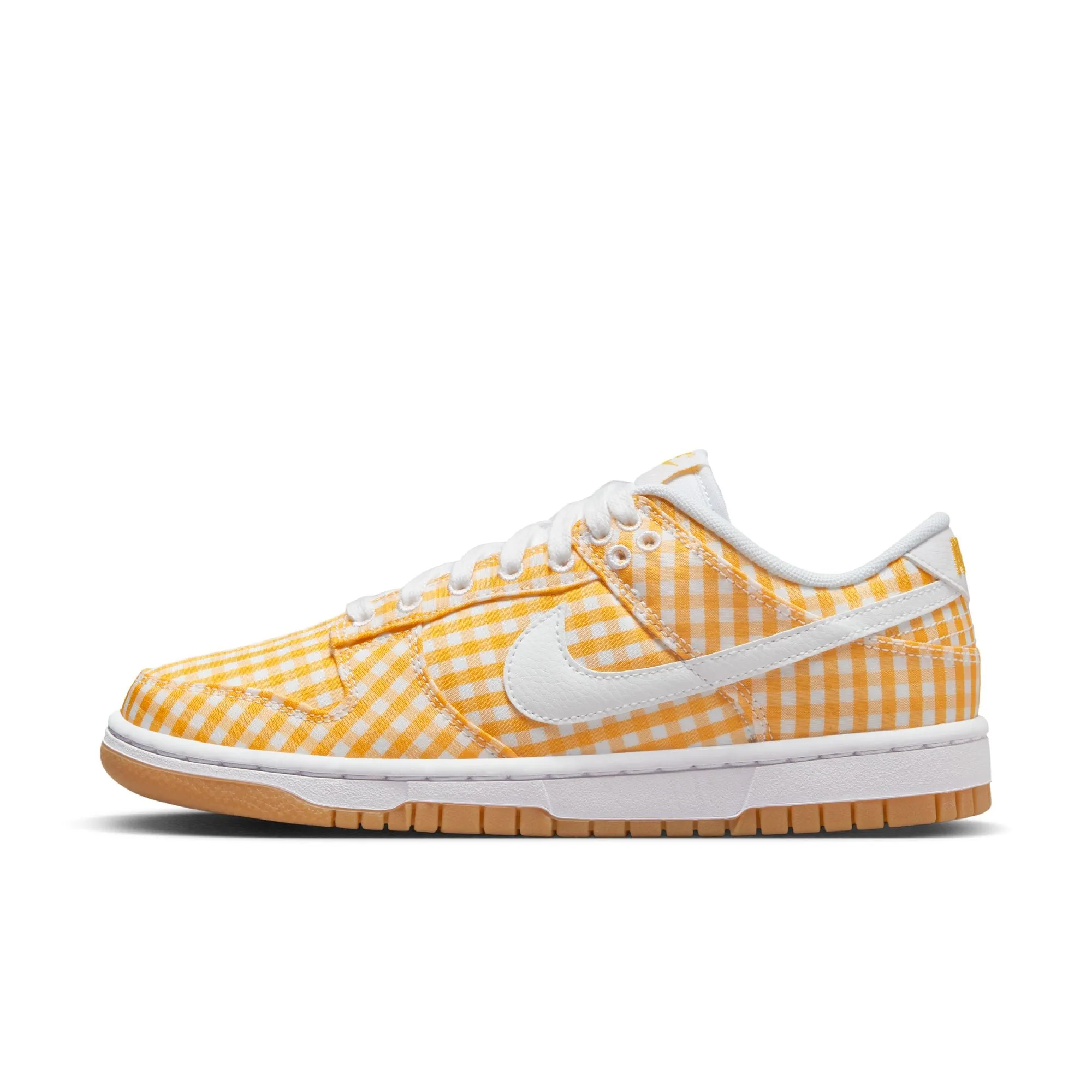 Nike Women Dunk Low Gets Picnic Ready In Yellow Gingham