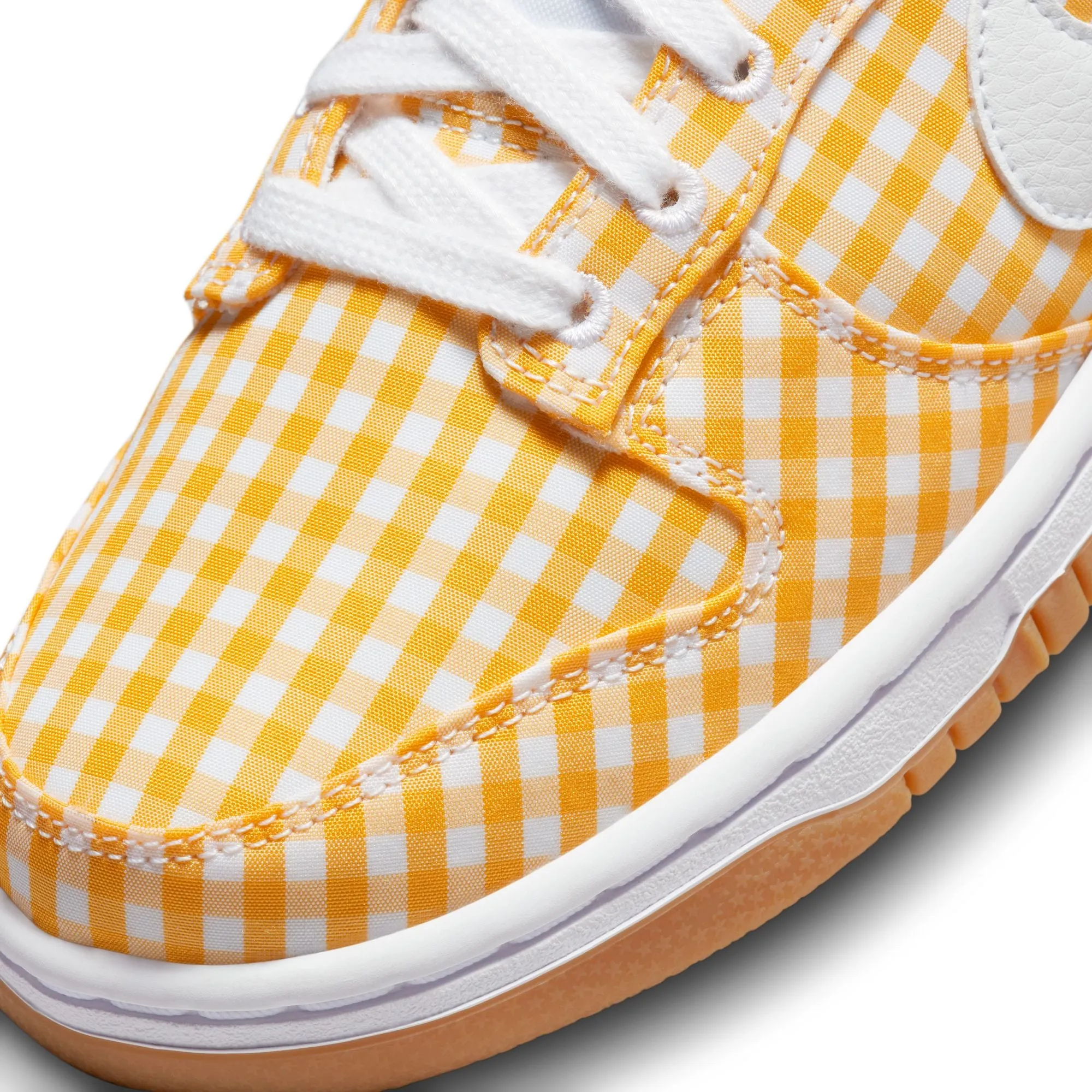 Nike Women Dunk Low Gets Picnic Ready In Yellow Gingham