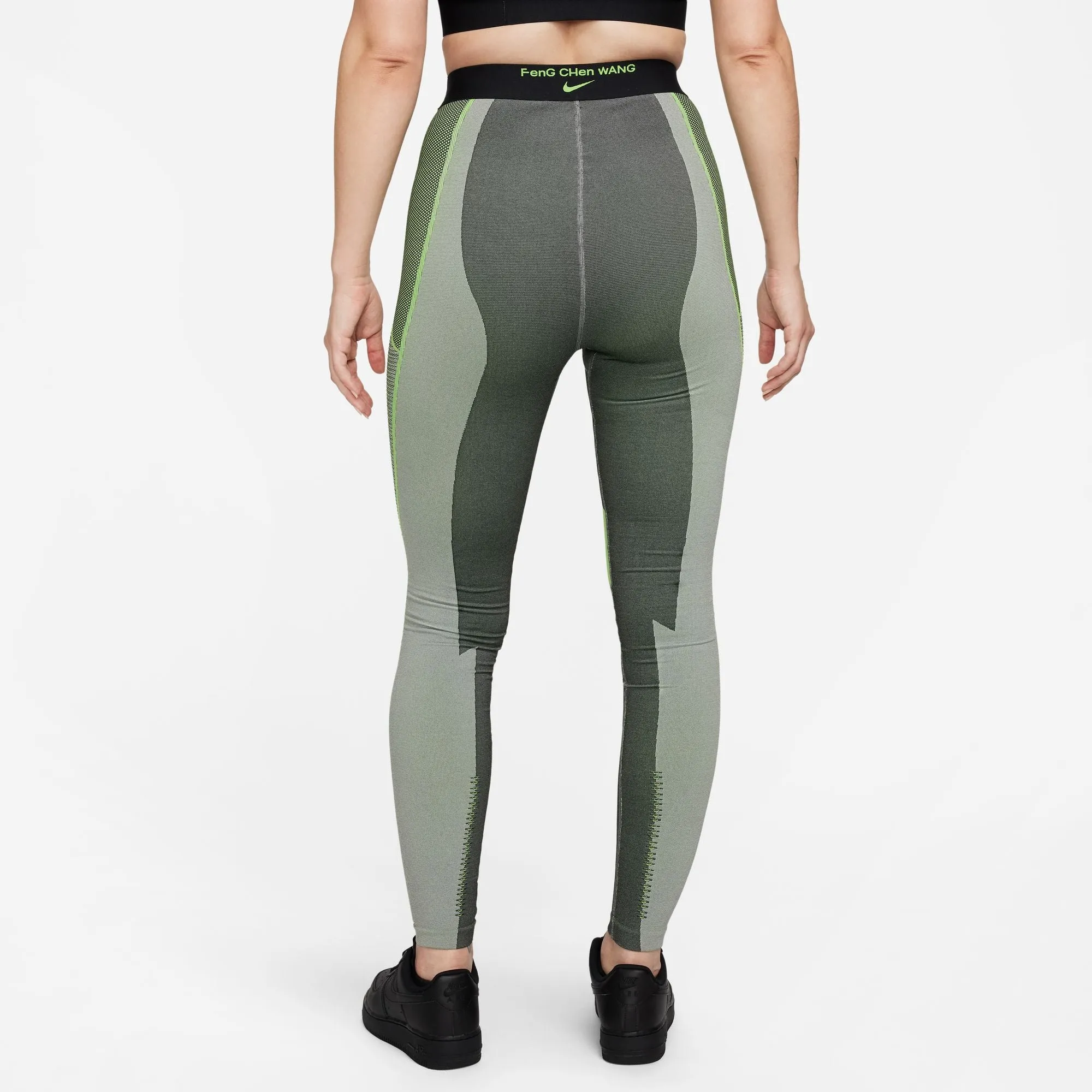 Nike Women x Feng Chen Wang Tights Off Noir/Lt Smoke Grey/Action Green
