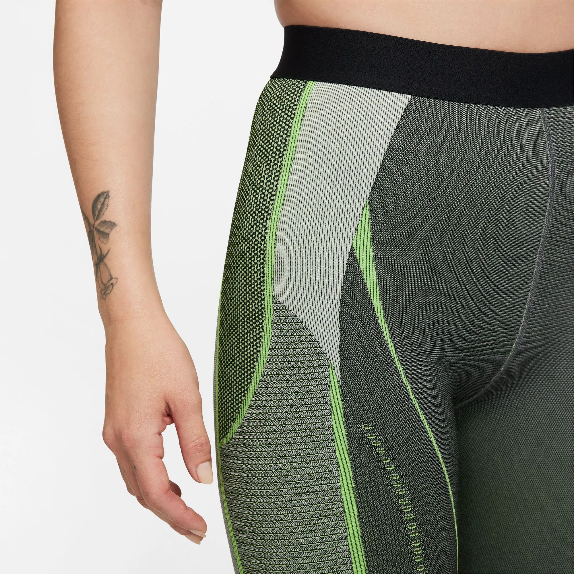 Nike Women x Feng Chen Wang Tights Off Noir/Lt Smoke Grey/Action Green