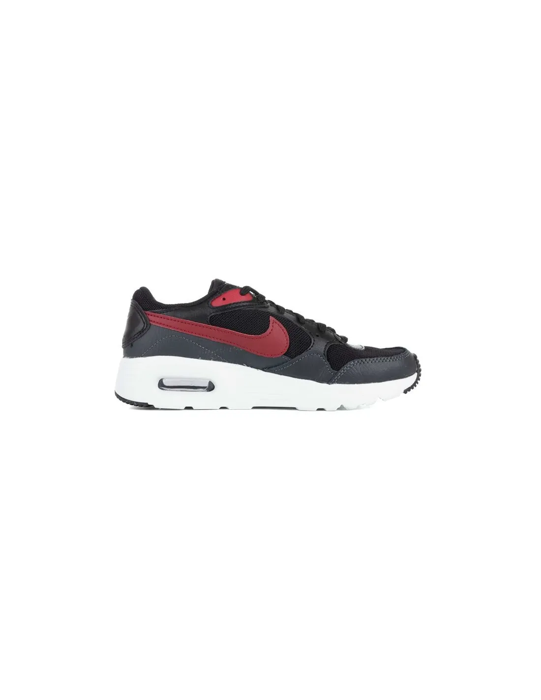 NIKE  ZAPATILLAS NEGRAS Y BURDEOS AIR MAX SC (GS) NIñO/A