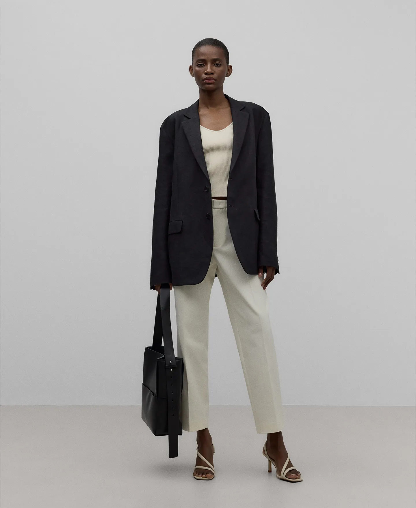 Pantalón tobillero crudo mujer