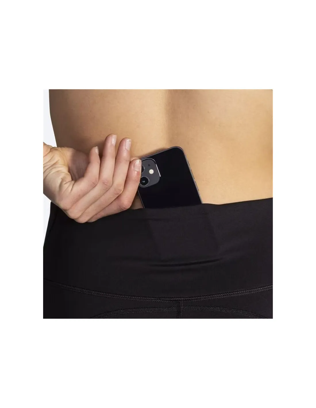 Pantalones de Running Brooks Spark 8" Mujer Negro