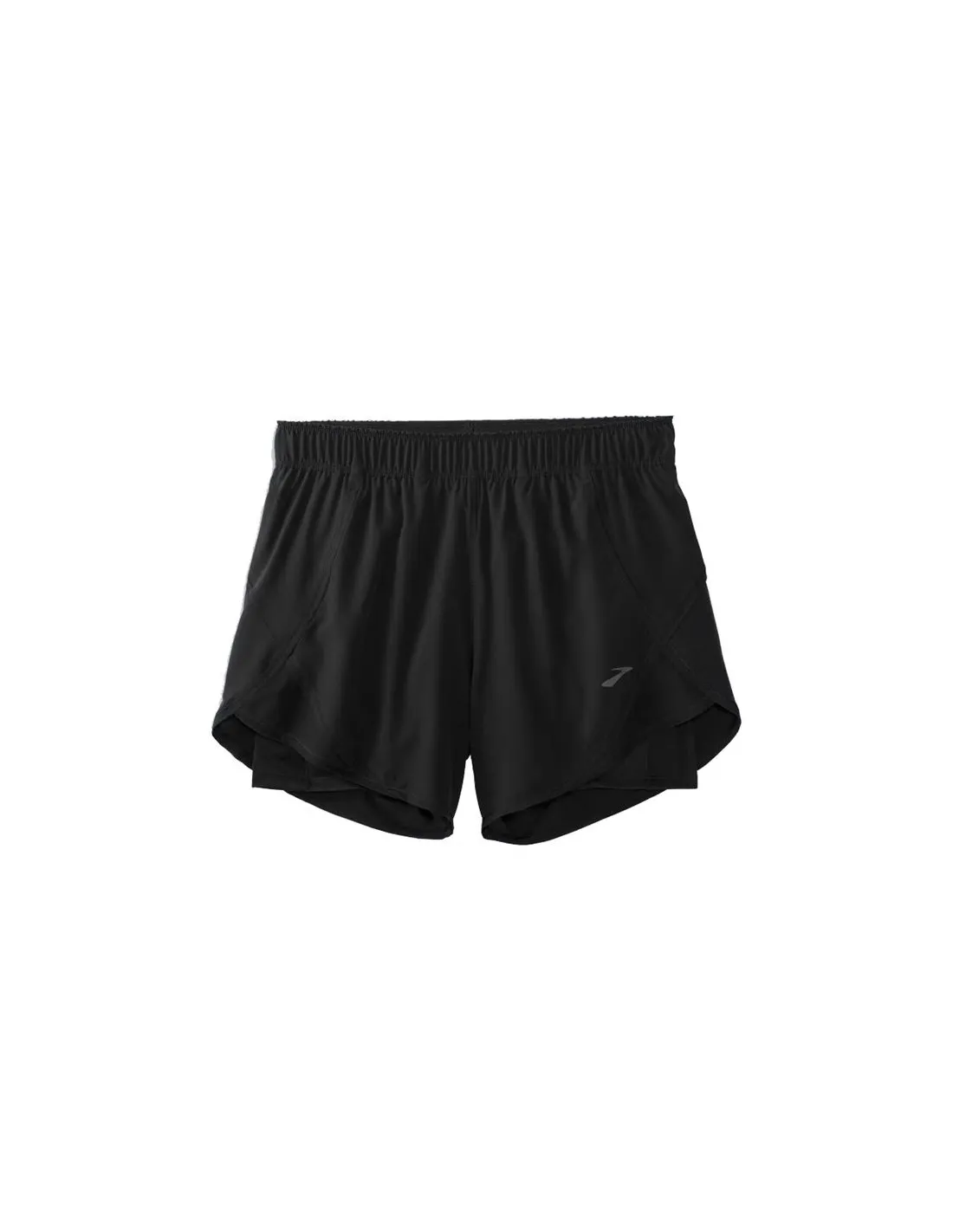 PANTALóN DE RUNNING BROOKS CHASER 5" 2IN1 BLACK MUJER