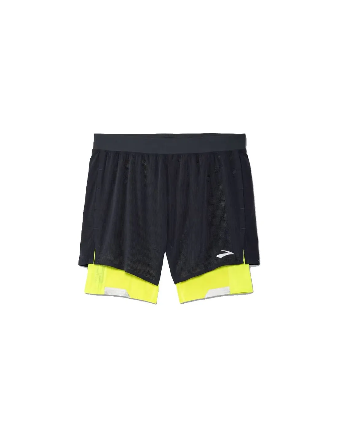 PANTALóN DE RUNNING BROOKS RUN VISIBLE 5" 2IN1 ASPHALT/NIGHTLIFE HOMBRE