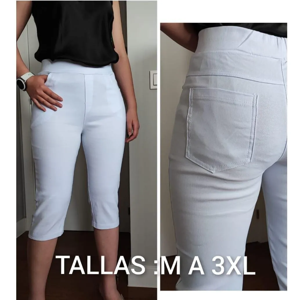 Pantalón Pirata Mujer Talla Grande