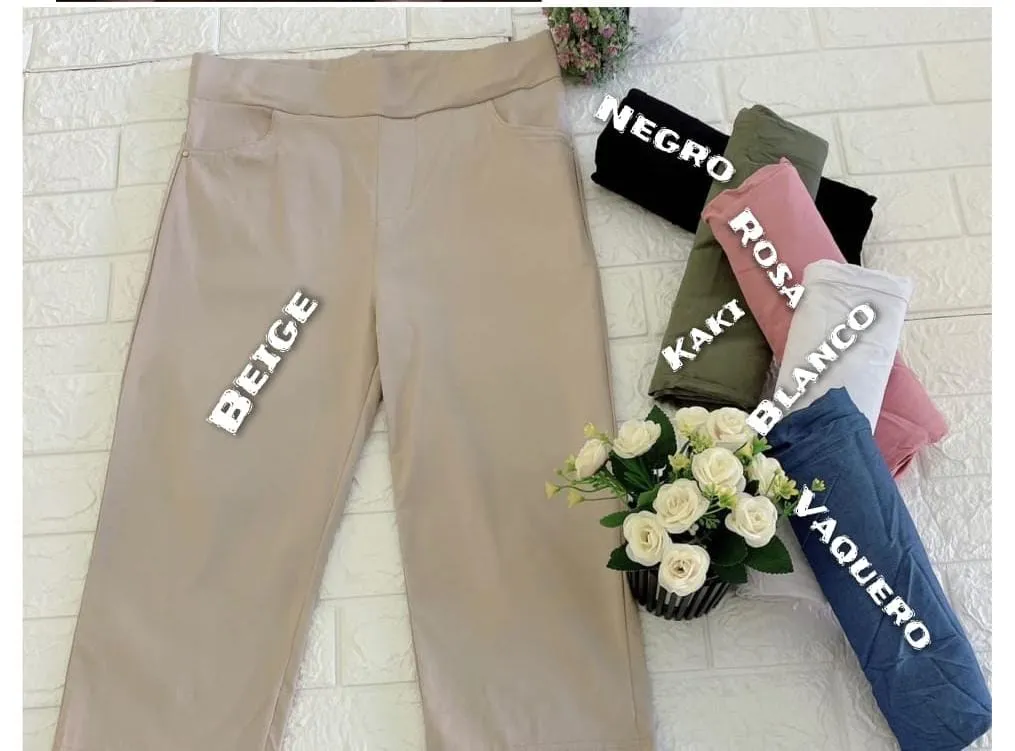 Pantalón Pirata Mujer Talla Grande