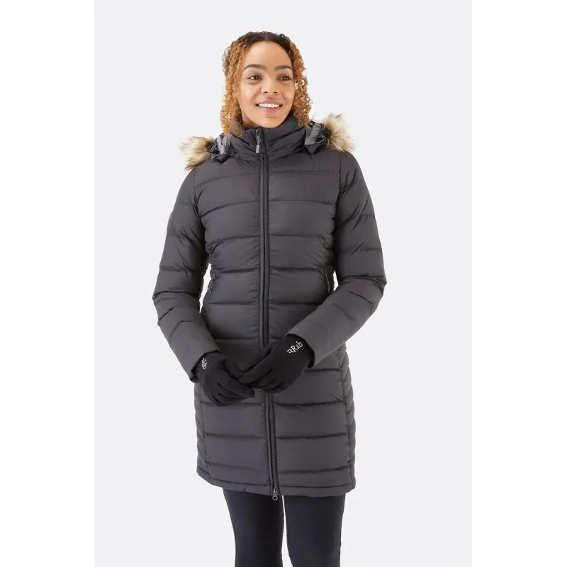 Parka de plumas para mujer Rab Deep Cover (Negro)