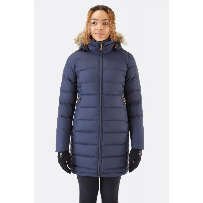 Parka de plumón para mujer Rab Deep Cover (Deep Denim)