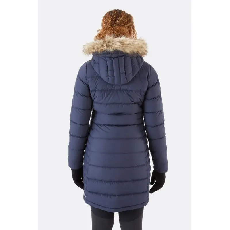 Parka de plumón para mujer Rab Deep Cover (Deep Denim)
