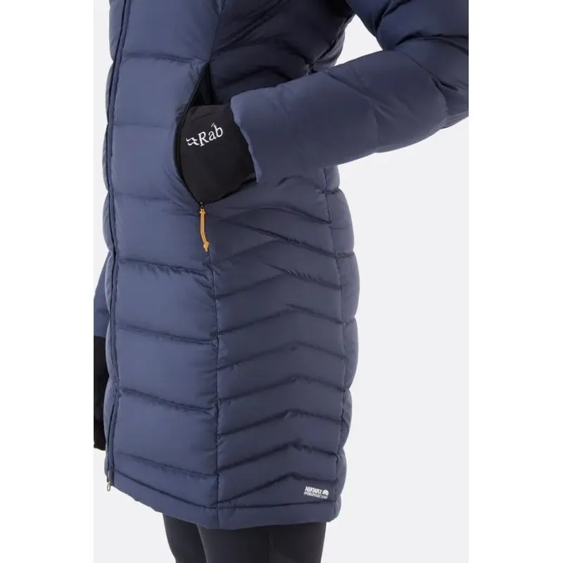 Parka de plumón para mujer Rab Deep Cover (Deep Denim)