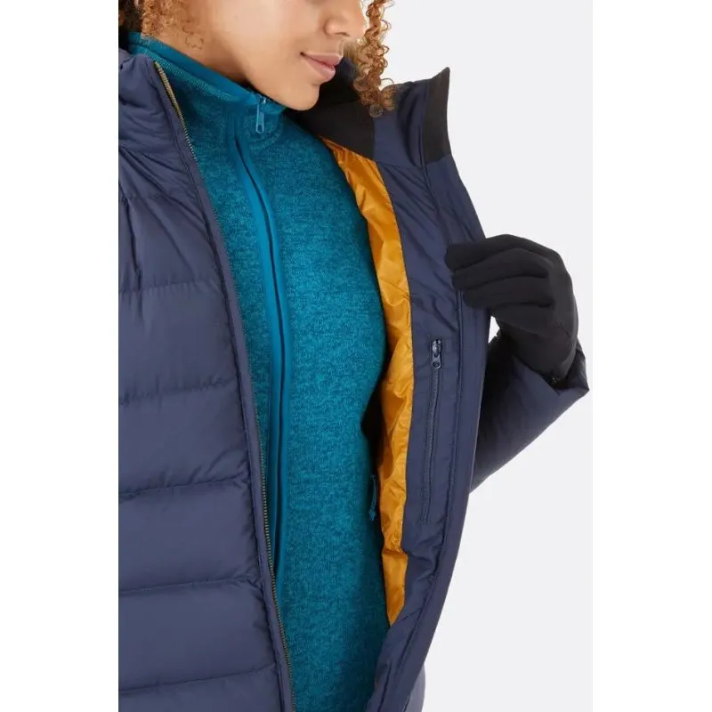 Parka de plumón para mujer Rab Deep Cover (Deep Denim)
