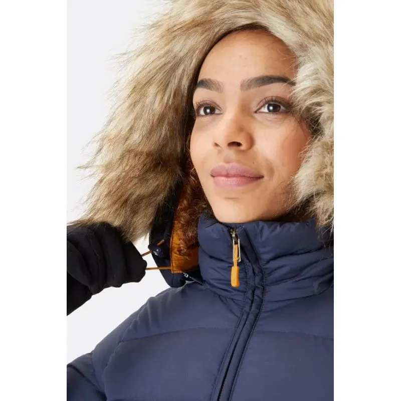 Parka de plumón para mujer Rab Deep Cover (Deep Denim)